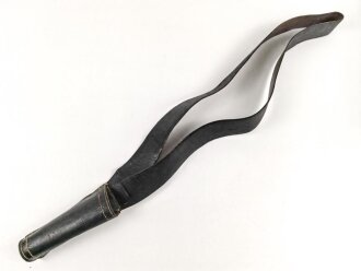 Bandolier für Fahnenträger. Schwarzes Lackleder, weich, ohne Markierungen. Vermutlich Kriegerverein oder ähnliches