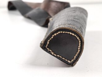 Bandolier für Fahnenträger. Schwarzes Lackleder, weich, ohne Markierungen. Vermutlich Kriegerverein oder ähnliches