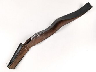 Bandolier für Fahnenträger. Schwarzes Lackleder, weich, ohne Markierungen. Vermutlich Kriegerverein oder ähnliches