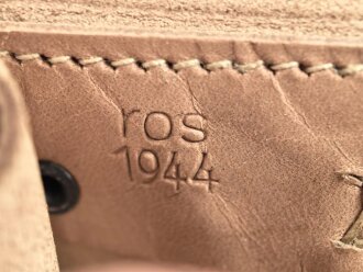 Magazintasche Wehrmacht für 2 Magazine K43 / G43. Hersteller ros 1944.
