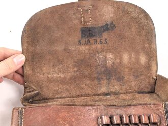 1.Weltkrieg Kartentasche . Getragenes Stück, Rückseite defekt