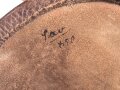 Pistolentasche braunes Leder. Keine Markierungen, Alter und Herkunft unbekannt, Höhe auf der Magazinseite gemessen 13cm