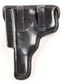 Pistolentasche schwarzes Leder, keine Markierungen, vermutlich Polizei nach 1945