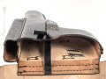 Pistolentasche schwarzes Leder, keine Markierungen, vermutlich Polizei nach 1945