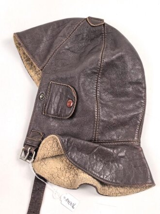Kopfhaube für Motorradfahrer ? Datiert 1915