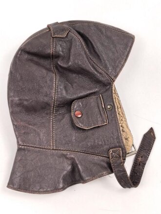 Kopfhaube für Motorradfahrer ? Datiert 1915
