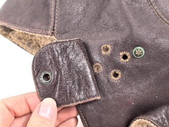 Kopfhaube für Motorradfahrer ? Datiert 1915
