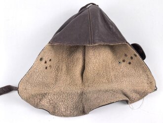 Kopfhaube für Motorradfahrer ? Datiert 1915