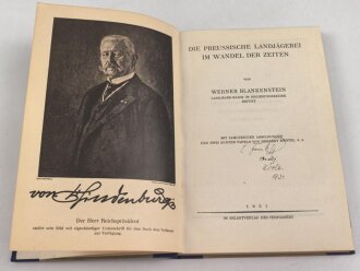 "Die Preussische Landjägerei im Wandel der Zeiten" 275 Seiten, datiert 1939, DIN A5