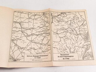 "Die Champagne Herbstschlacht 1915" 95 Seiten, datiert 1916, DIN A5