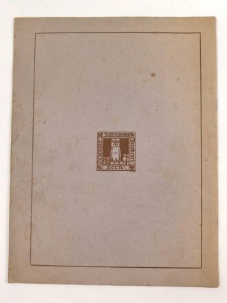 Deutsche Kriegsgefangenenfürsorge Bern "Kriegsgefangenen Kunst" 16 Seiten, DIN A4, komplett