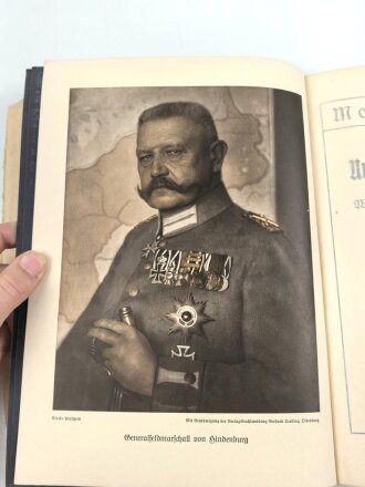 "Um Vaterland und Freiheit" datiert 1915, 112 Seiten, DIN A4, Einband rissig und defekt