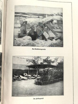 "Bilder aus der Champagne und von der Aisne - Zweite Folge 1916" 80 Seiten, unter DIN A4