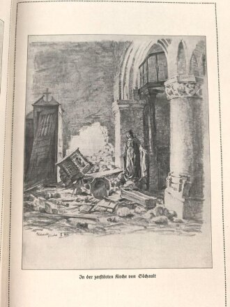 "Bilder aus der Champagne und von der Aisne - Zweite Folge 1916" 80 Seiten, unter DIN A4