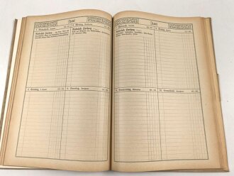 "Agenda 1916" datiert 1915, 116 Seiten plus Anhang, DIN A4