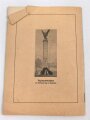 "Mitglieder Verzeichnis des Bundes 5. Gardisten" datiert 1937, 32 Seiten, DIN A5, eingerissen