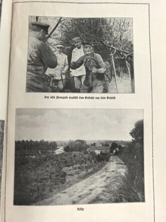 "Bilder aus der Champagne und von der Aisne - Zweite Folge 1916" 80 Seiten, unter DIN A4