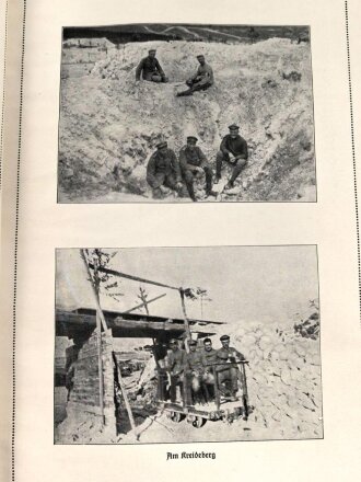 "Bilder aus der Champagne und von der Aisne - Zweite Folge 1916" 80 Seiten, unter DIN A4