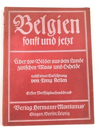1.Weltkrieg "Belgien - sonst und jetzt" 112...