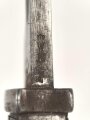 Seitengewehr Modell 1898/05 mit preussischer Abnahme von 1916. Schleifspuren im Bereich des Drückers, sonst gut.