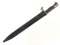 Seitengewehr Modell 1898/05 mit preussischer Abnahme von 1916. Schleifspuren im Bereich des Drückers, sonst gut.
