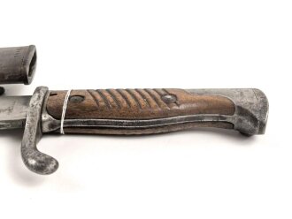 Seitengewehr Modell 1898/05 mit preussischer Abnahme von 191?. Gereinigtes Stück