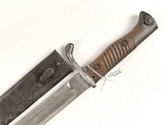 Seitengewehr Modell 1898/05 mit preussischer Abnahme von 191?. Gereinigtes Stück