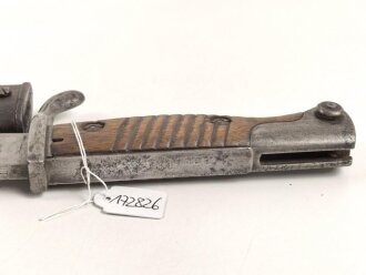 Seitengewehr Modell 1898/05 mit preussischer Abnahme von 191?. Gereinigtes Stück