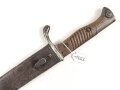 Seitengewehr Modell 1898/05 mit preussischer Abnahme von 191?. Gereinigtes Stück