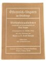 "Österreich-Ungarn im Weltkriege" datiert 1915, 112 Seiten, DIN A4