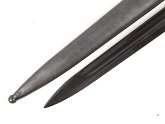 Jugoslawien Seitengewehr Messerbajonett Mauser 24/44, nummerngleiches Stück in gutem Zustand