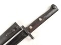 Jugoslawien Seitengewehr Messerbajonett Mauser 24/44, nummerngleiches Stück in gutem Zustand
