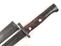 Jugoslawien Seitengewehr Messerbajonett Mauser 24/44, nummerngleiches Stück in gutem Zustand