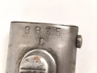 Seitengewehr Modell 84/98 zum k98 der Wehrmacht. Nummerngleiches Stück , Hersteller S 177 G. " Gereinigtes" Stück