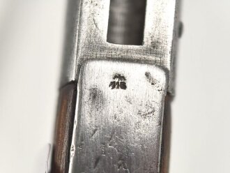 Seitengewehr Modell 84/98 zum k98 der Wehrmacht. Nummerngleiches Stück , Hersteller S 177 G. " Gereinigtes" Stück