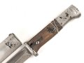 Seitengewehr Modell 84/98 zum k98 der Wehrmacht. Nummerngleiches Stück , Hersteller S 177 G. " Gereinigtes" Stück