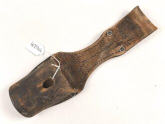 Kaiserreich und 1. Weltkrieg, Koppelschuh zum Seitengewehr Modell 1898/05 . Leder weich