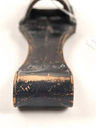 1. Weltkrieg oder Reichswehr , Koppelschuh zum Seitengewehr Modell 1898/05 . Leder weich