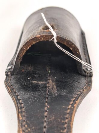 1. Weltkrieg oder Reichswehr , Koppelschuh zum Seitengewehr Modell 1898/05 . Leder weich