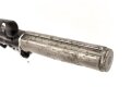 Frankreich, Epee Seitengewehr Modell 1886 Lebel. Klingenlänge 52cm. Weißmetallgriff mit Parierhaken. Zum Teil alt überlackiert