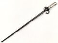 Frankreich, Epee Seitengewehr Modell 1886 Lebel. Klingenlänge 52cm. Weißmetallgriff mit Parierhaken. Zum Teil alt überlackiert