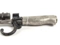 Frankreich, Epee Seitengewehr Modell 1886 Lebel. Klingenlänge 52cm. Weißmetallgriff mit Parierhaken. Zum Teil alt überlackiert