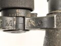 Kaiserreich und 1.Weltkrieg, Fernglas 08 von Carl Zeiss Jena. Feldgrauer Originallack, Glasklare Durchsicht