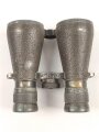 Kaiserreich und 1.Weltkrieg, Fernglas 08 von Carl Zeiss Jena. Feldgrauer Originallack, Glasklare Durchsicht