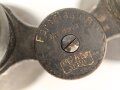 Kaiserreich und 1.Weltkrieg, Fernglas 08 von Carl Zeiss Jena. Feldgrauer Originallack, Glasklare Durchsicht