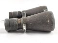 Kaiserreich und 1.Weltkrieg, Fernglas 08 von Carl Zeiss Jena. Feldgrauer Originallack, Glasklare Durchsicht