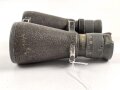 Kaiserreich und 1.Weltkrieg, Fernglas 08 von Carl Zeiss Jena. Feldgrauer Originallack, Glasklare Durchsicht