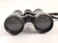 Kaiserreich und 1.Weltkrieg, Fernglas 08 von Busch Rathenow, Allen Anschein nach schwarzer Originallack und originaler Trageriemen. Klare Durchsicht