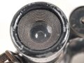 Kaiserreich und 1.Weltkrieg, Fernglas 08 von Busch Rathenow, Allen Anschein nach schwarzer Originallack und originaler Trageriemen. Klare Durchsicht