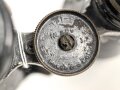 Kaiserreich und 1.Weltkrieg, Fernglas 08 von Busch Rathenow, Allen Anschein nach schwarzer Originallack und originaler Trageriemen. Klare Durchsicht